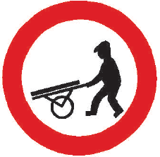 Zákaz vjezdu ručních vozíků