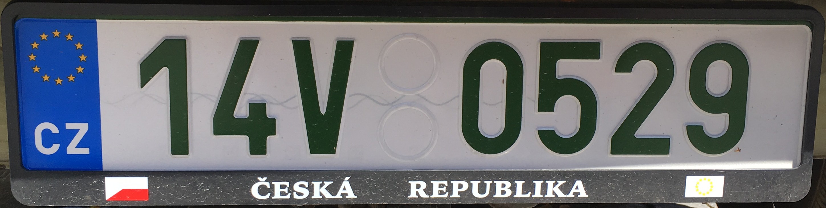 Česká registrační značka - veteránská ze Zlínského kraje