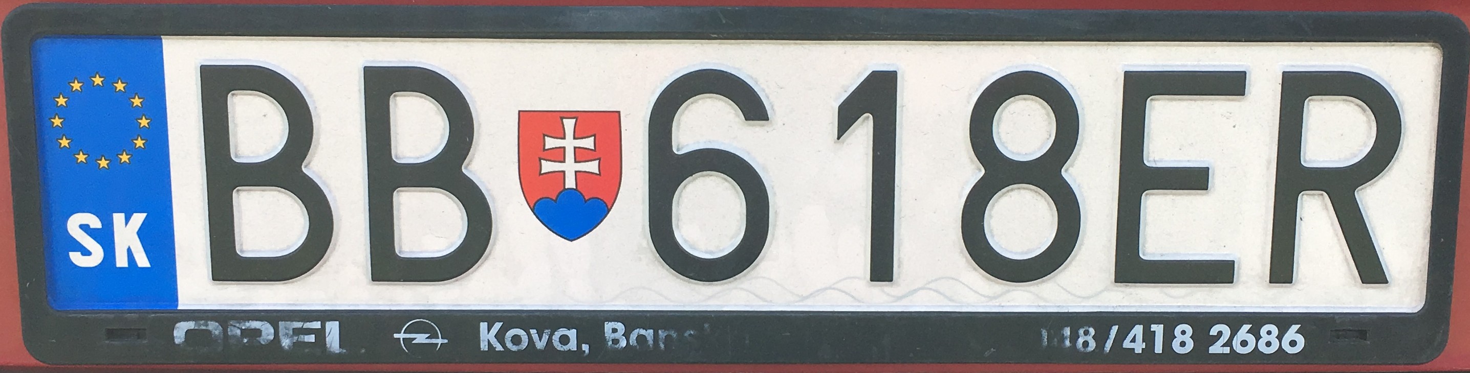 Registrační značka: BB - Banská Bystrica, foto: vlastní