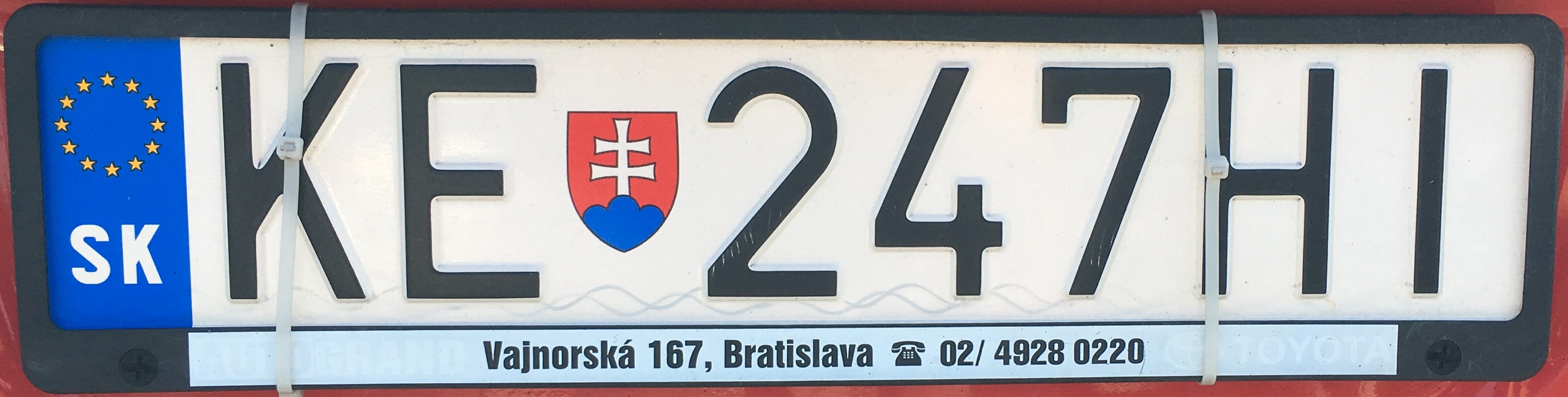 Registrační značka: KE - Košice