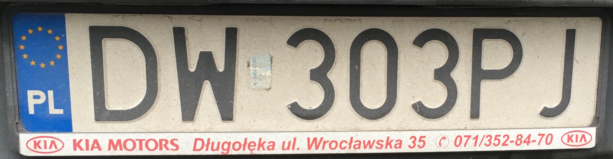 Registrační značka Polsko - DW - Wrocław, foto: www.podalnici.cz