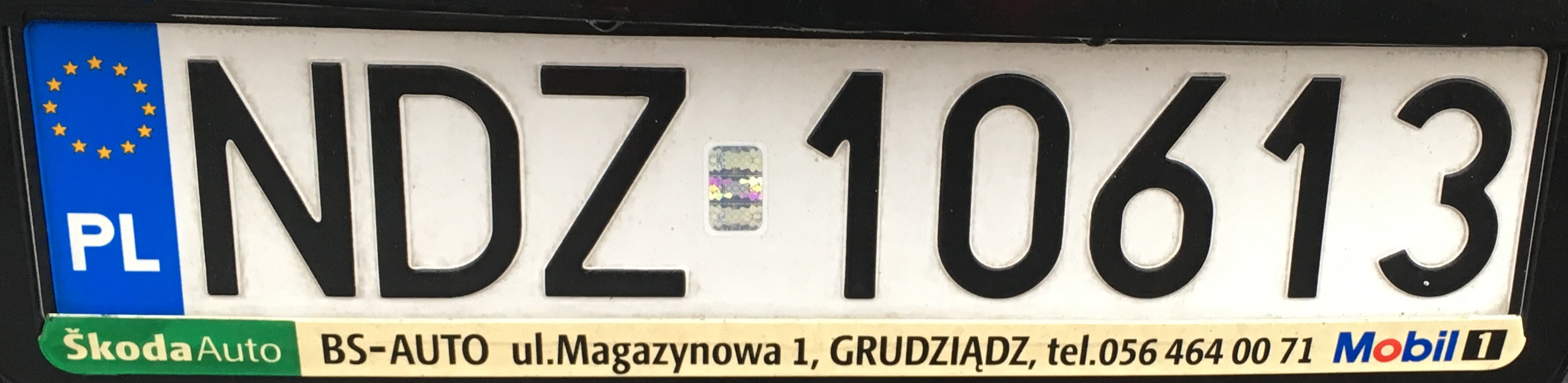 Registrační značka Polsko - NDZ - Działdowo, foto: vlastní