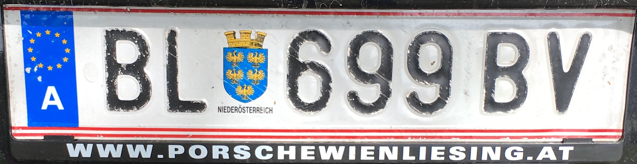 Registrační značka Rakousko - BL - Bruck an der Leitha, foto: vlastní