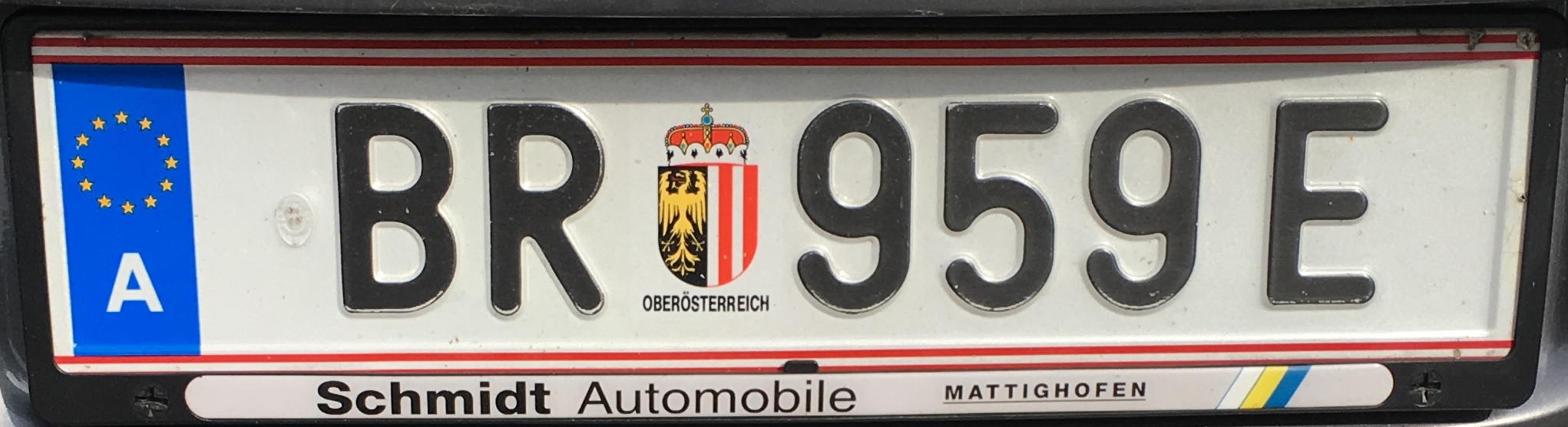 Registrační značka Rakousko - BR - Braunau an Inn, foto: vlastní