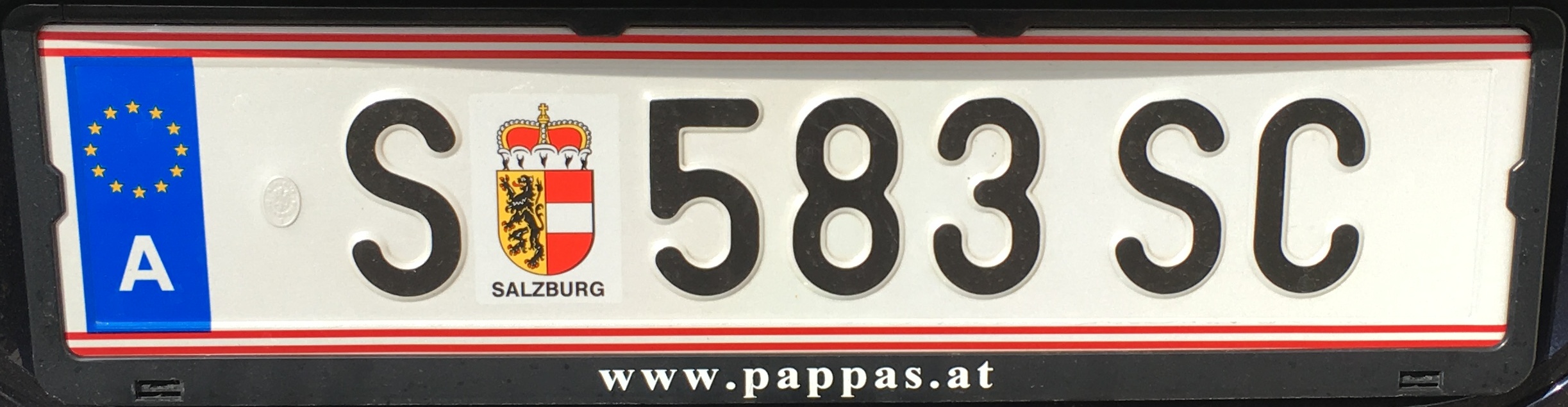 Registrační značka Rakousko - S - Salzburg-město, foto: vlastní