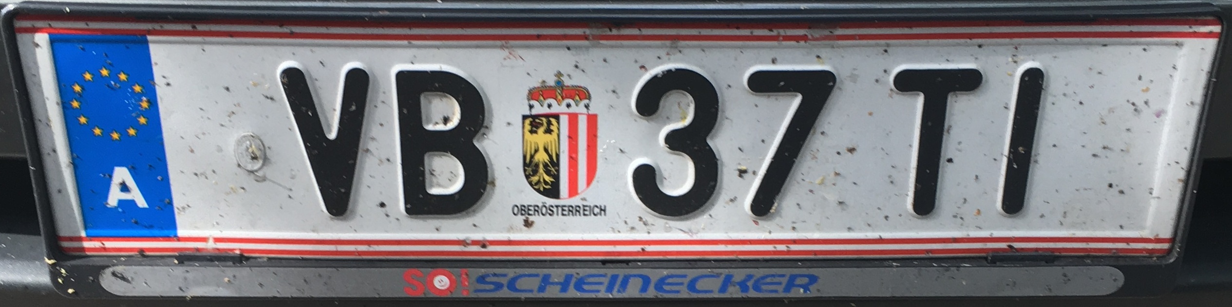 Registrační značka Rakousko - VB - Vöcklabruck, foto: vlastní