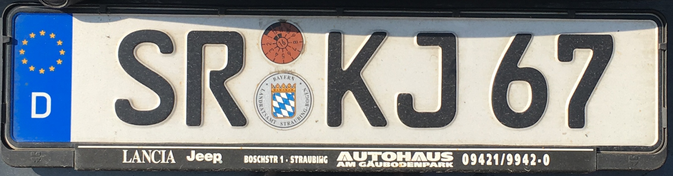Registrační značky Německo - SR - Straubing-Bogen, foto: vlastní