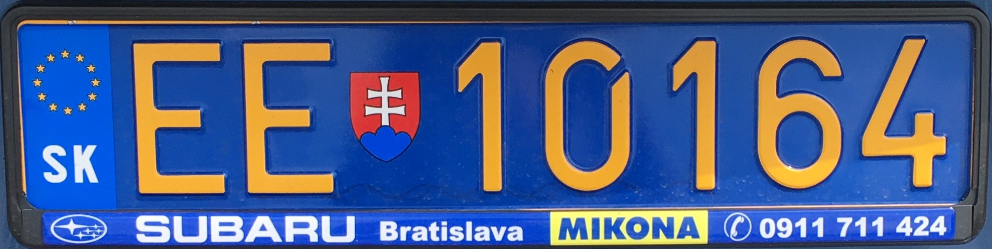 Slovenská diplomatická registrační značka