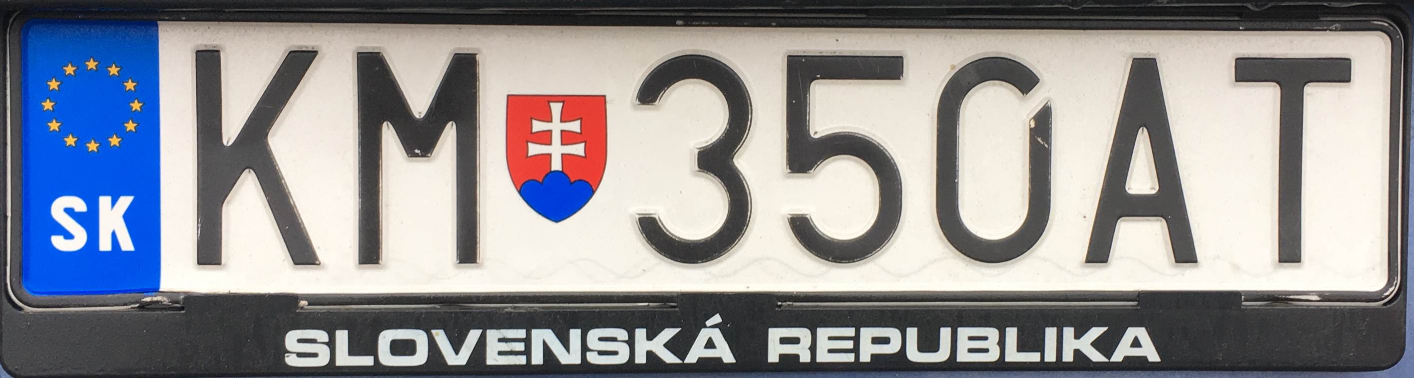 Registrační značka Slovensko – KM – Kysucké Nové Mesto, foto: www.podalnici.cz