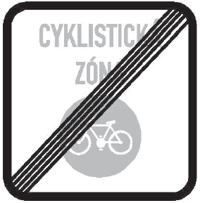 Konec zóny pro cyklisty