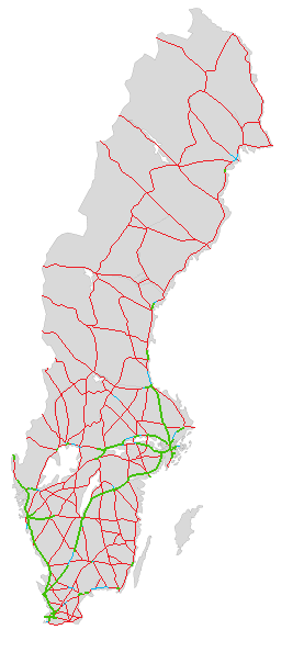 Dálniční síť ve Švédsku