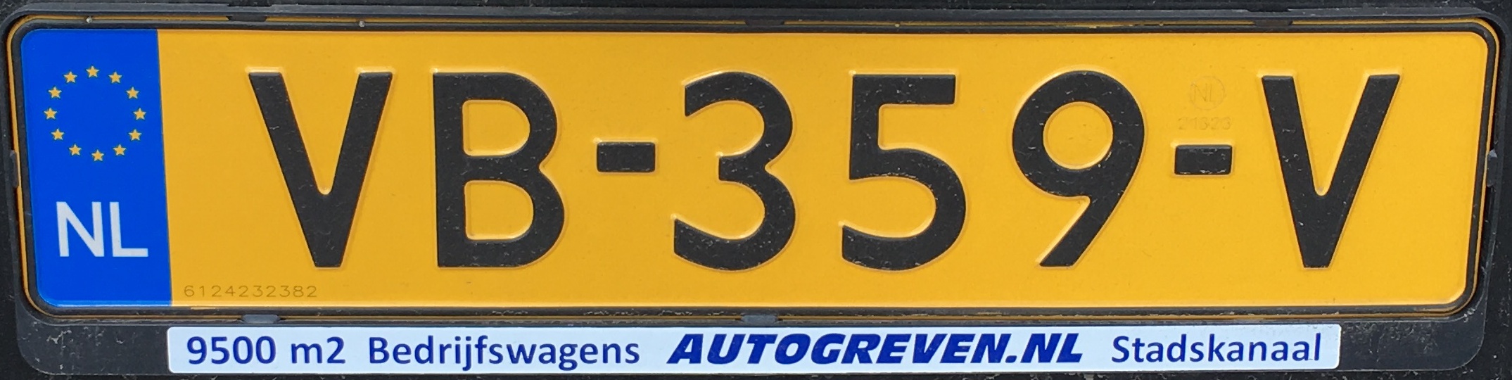 Nizozemská registrační značka – nákladní automobily nad 3,5 tuny, foto: vlastní