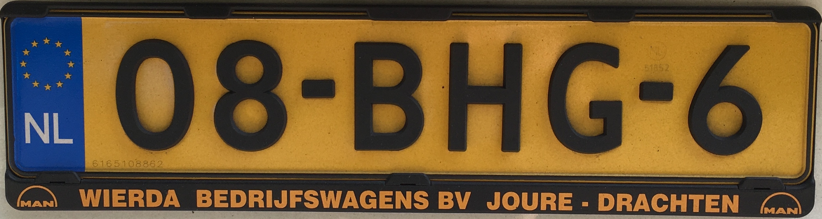 Nizozemská registrační značka – nákladní automobily do 3,5 tuny a autobusy, foto: vlastní