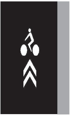Piktogramový koridor pro cyklisty