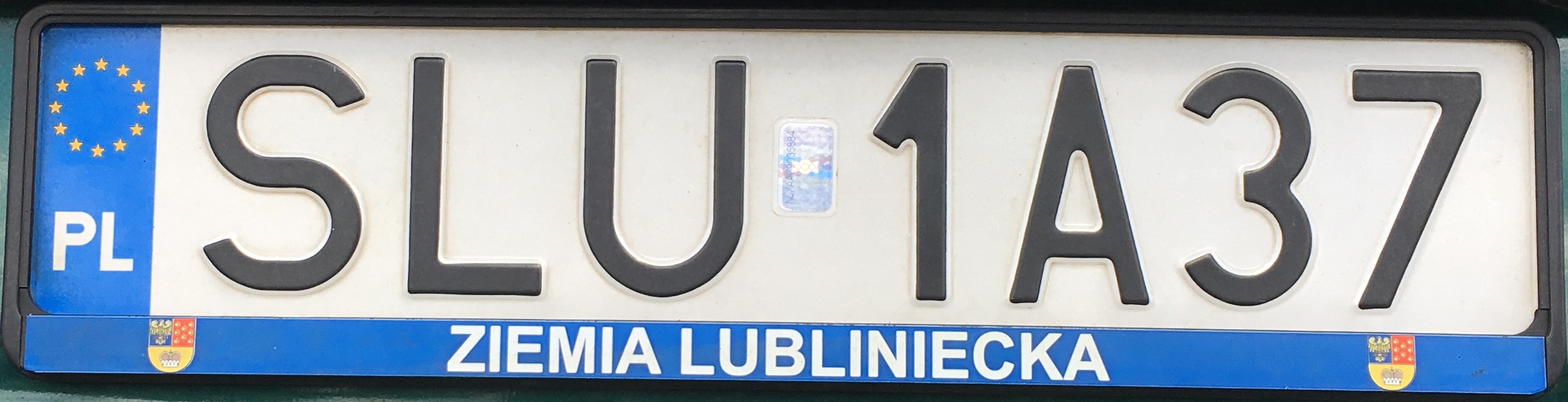 Registrační značka Polsko – SLU - Lubliniec, foto: www.podalnici.cz