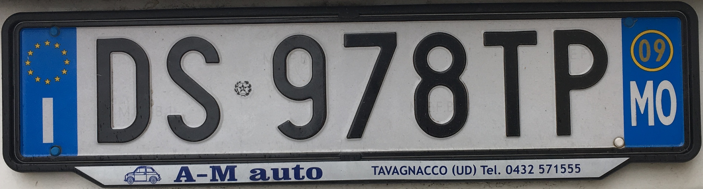 Registrační značka Itálie – MO - Modena, foto: www.podalnici.cz