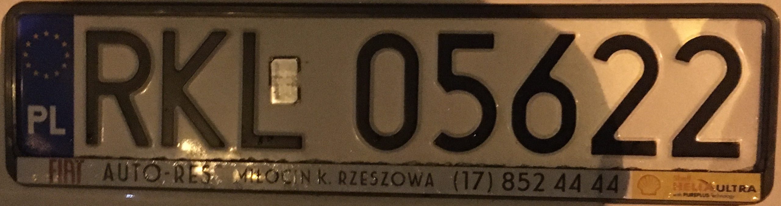 Registrační značka Polsko - RKL - Kolbuszowa, foto: www.podalnici.cz