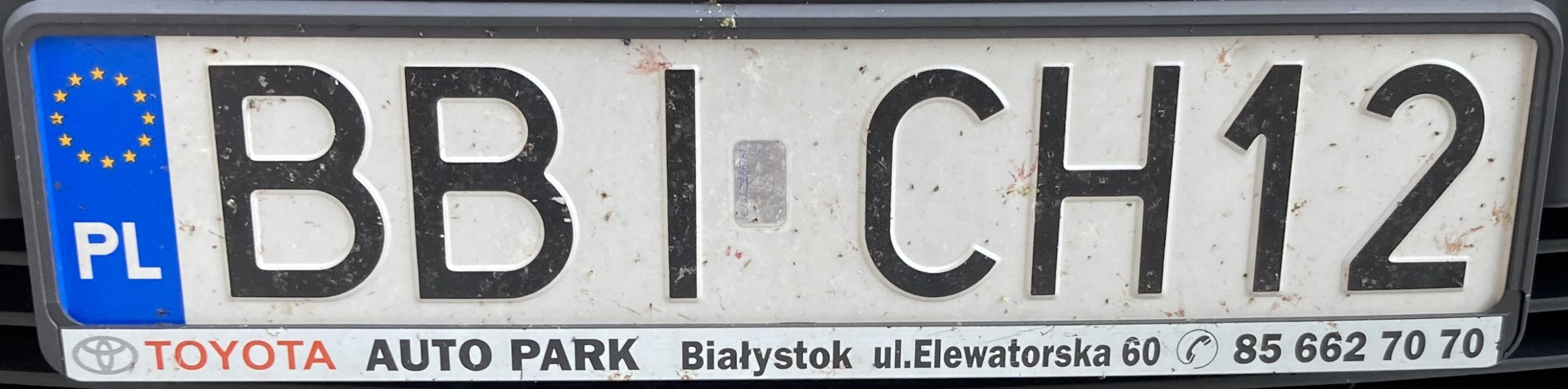 Registrační značka Polsko – BBI – Bielsk Podlaski, foto: www.podalnici.cz