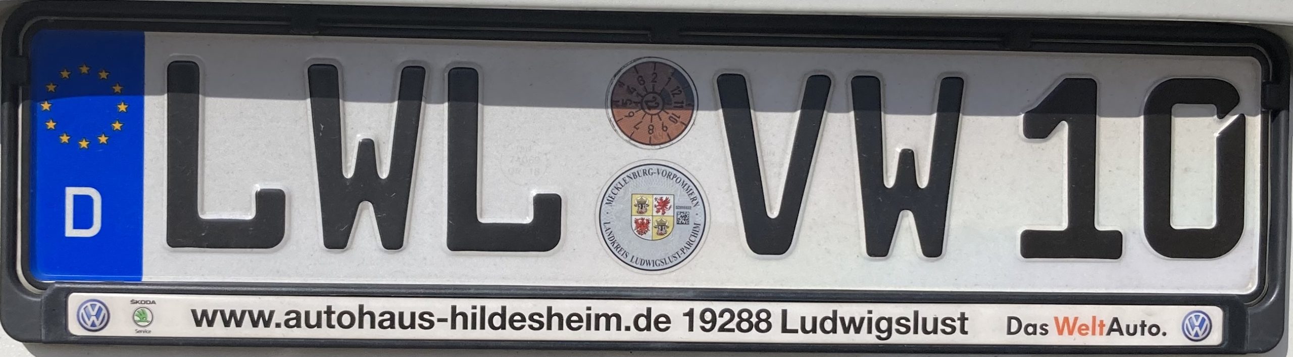 Registrační značka Německo – LWL – Ludwigslust, foto: www.podalnici.cz