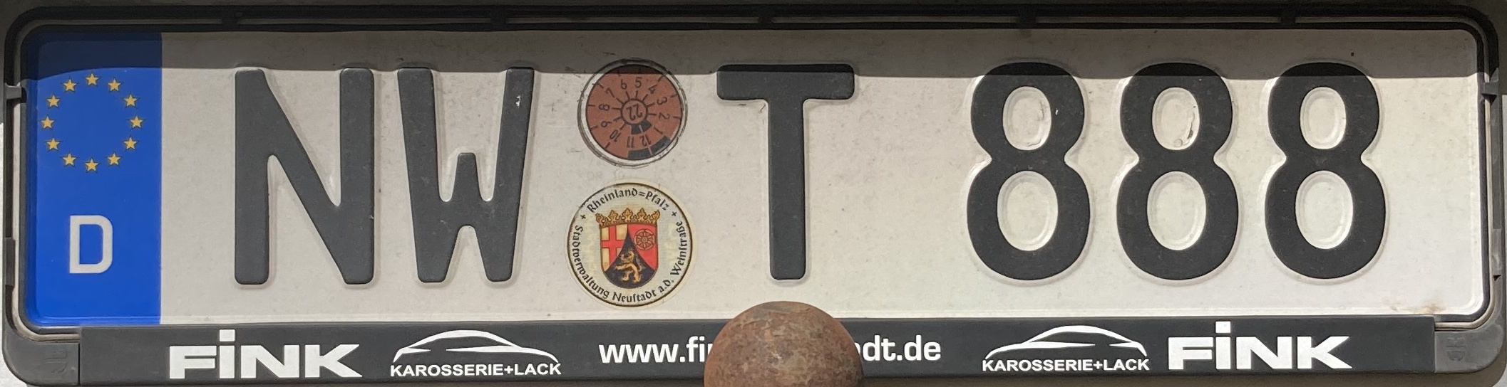Registrační značka Německo – NW – Neustadt an der Weinstrasse, foto: www.podalnici.cz