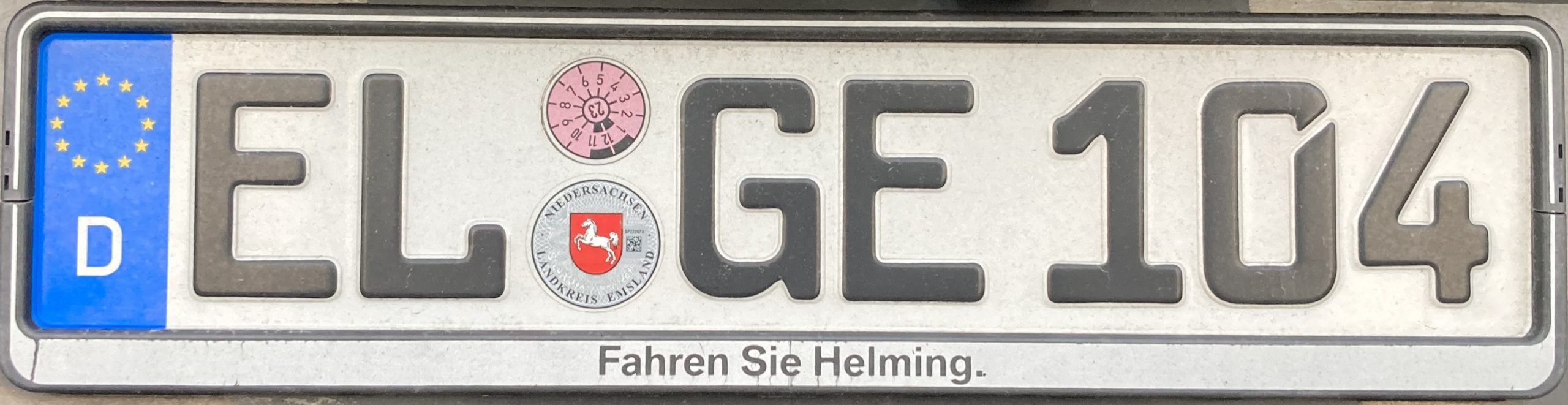 Registrační značky Německo - EL - Emsland, foto: www.podalnici.cz