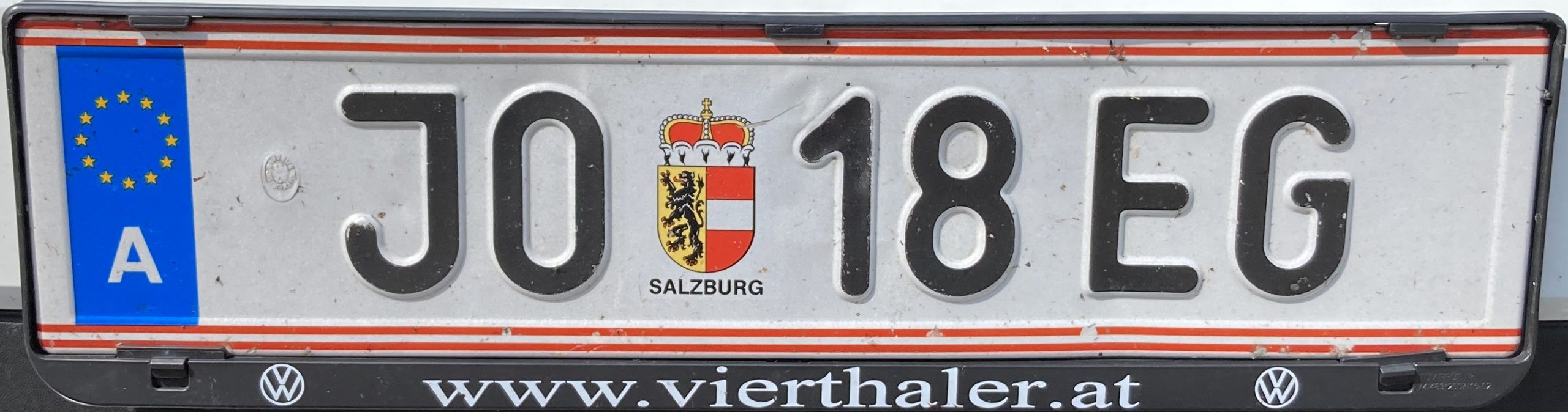 Registrační značka Rakousko - JO - St. Johann im Pongau, foto: www.podalnici.cz
