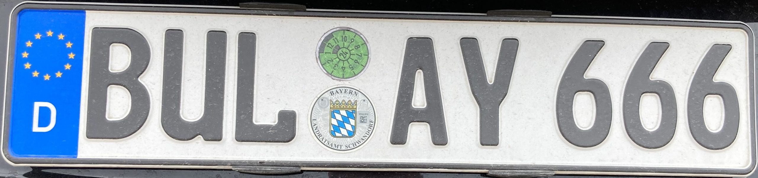 Registrační značka Německo – BUL – Burglengenfeld, foto: www.podalnici.cz