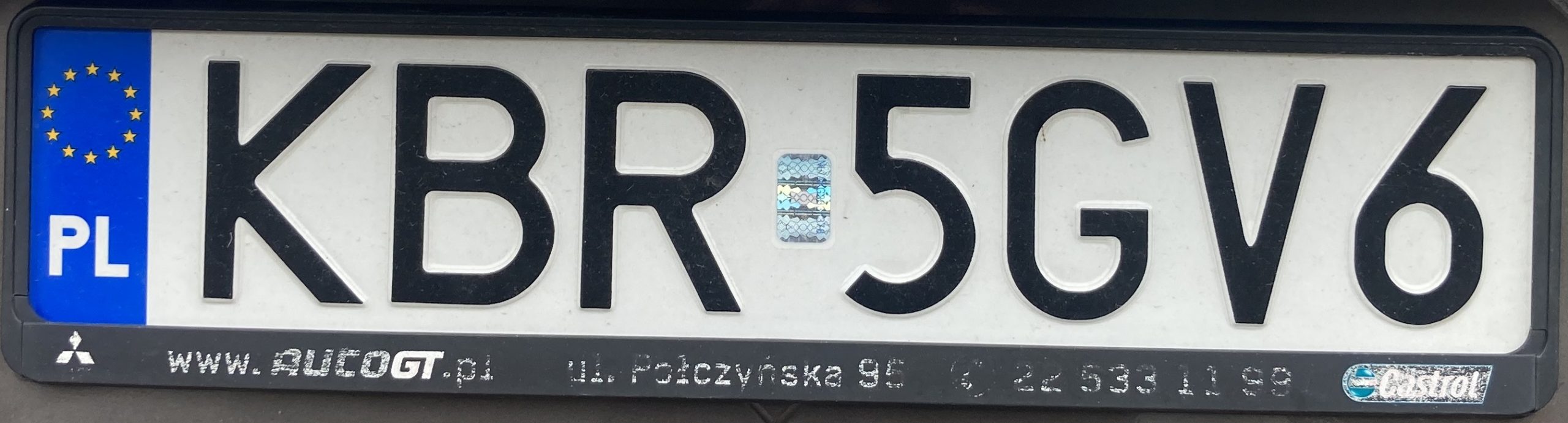 Registrační značka Polsko – KBR - Brzesko, foto: www.podalnici.cz