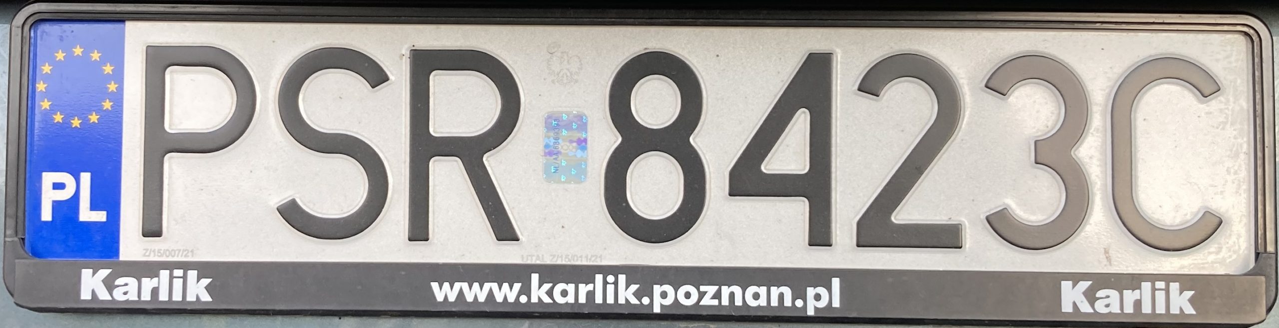 Registrační značka Polsko – PSR - Środa Wielkopolska, foto: www.podalnici.cz